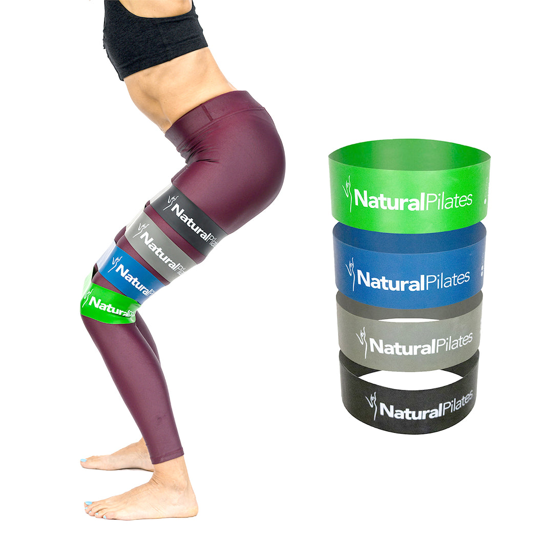 Natural Pilates Resistance Bands (Set of 4)