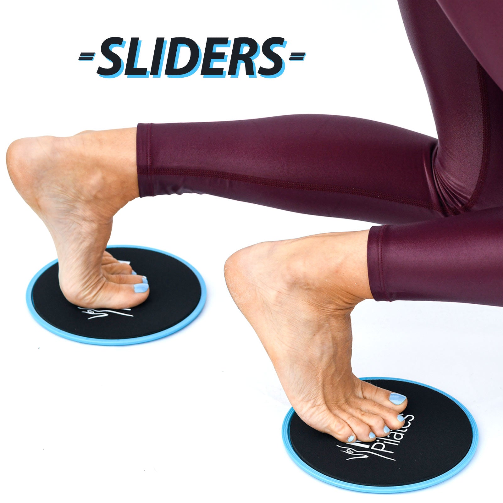  Natural Pilates Core Sliders - Dual Sided Sliders for Workouts  on Carpet & Hardwood Floors, Exercise Sliders for Abs Legs and Butt, Ab  disc Sliders for Workout, Core disc Sliders for